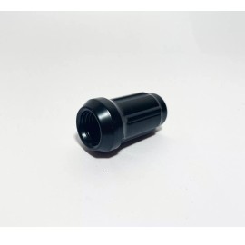 TJF AUTO 24 MATTE BLACK SPLINE LUG NUTS + KEYS | 12X1.5 FITS ON FJ TACOMA TUNDRA 4RUNNER