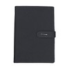 6 Hole Ring Binder Black PU Leather A5 Notebook Personal