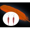 Red Feather Earrings Anime Manga Series Jewelry Anime Merchandise Gift