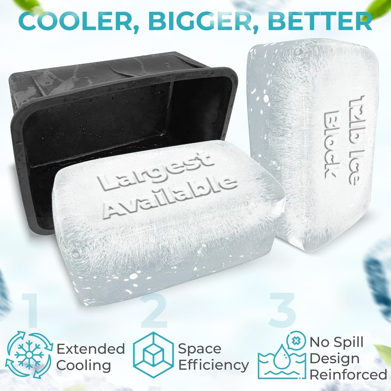 Ice Block Form With Lid Makes 12 Lb. Ice Cube