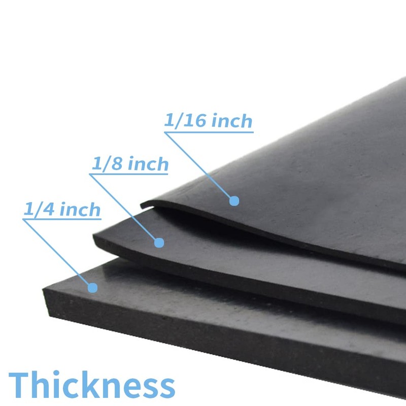 DEVNOL Neoprene Rubber Flooring 12x12-Inch by 1/16, Solid Rubber Sheet
