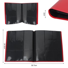 Trading Card Album, Sinwind Premium 9 Pocket Scrapbook, Trading Card Albums with 360 Card Capacity, Card Holder for Cards
