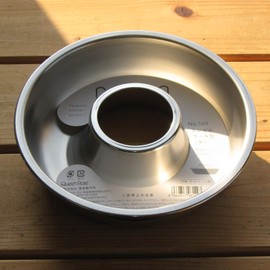 Frostori Manufacturing Angel Cake Mold, 7.1 inches (18 cm), Stainless Steel, Made in Japan 149