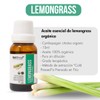 NATSHOP - Aceite Esencial Lemongrass Orgánico, 100% Puro, Grado Terapéutico