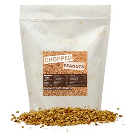 Chopped Peanuts Topping Roasted Peanuts, No Salt Unsalted, Chopped Nuts for Ice Cream, Dessert Toppings 2 Pounds Resealable Bag