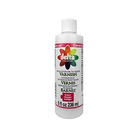 Delta Ceramcoat Satin Finish Exterior/Interior Varnishes, 8 oz., Clear