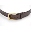 Review Outdoor Gear Handmade Leather Belt (Dark Brown Single Brass