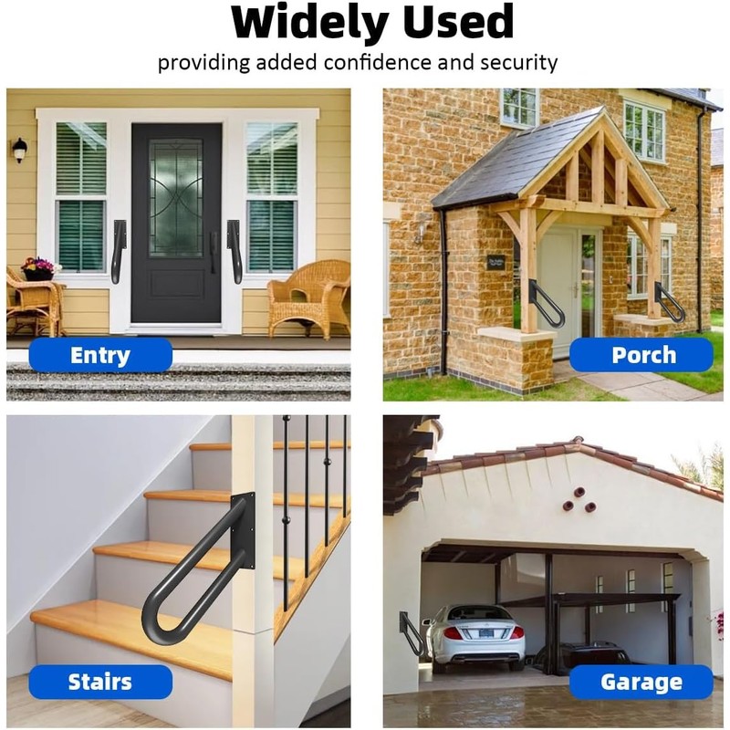 Hand Rails for Outdoor Steps Stair Railing Indoor Rail Metal
