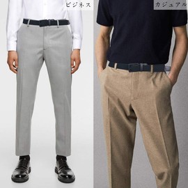 Alfili Belt, Men's, Business, Casual, Mesh Belt, Large Size, Elastic Belt, Men's Belt, Gentleman Belt, Business Belt, Gift, Black