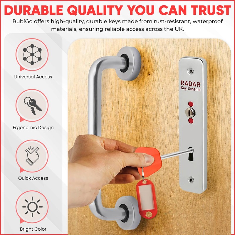 Disabled Toilet Keys, Compatible with Radar Key for Disabled Toilets