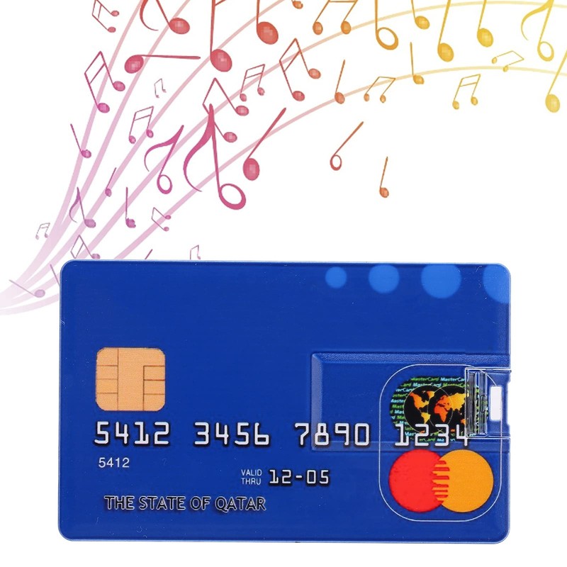 Zopsc Unidad Flash USB con Forma de Tarjeta Exclusiva para