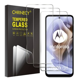 CHRINECY [Pack of 3] Screen Protector Compatible with Motorola Moto G31/G41, 9H Hardness, Anti-Scratch, HD Clear Screen Protector, Bubble-Free, Anti-Oil, Ultra Resistant, Anti-Fingerprint