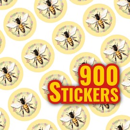 900 Mini Honey Bee Dot 10mm Spot Reward Stickers for Teachers and Planner Charts