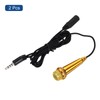 MECCANIXITY 2Pcs Mini Microphone Tiny Microphone Portable Microphone Mini Mic