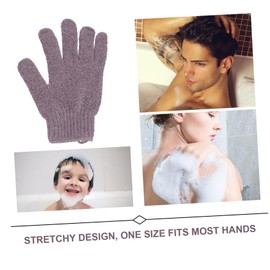 Outanaya 1pair Bath Exfoliating Gloves Five Finger Scrub Mitt for Men Women Dual-sided Body Scrubber for Shower Sauna Fits for Relaxing Spa