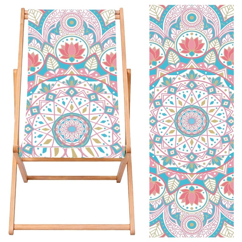 PRESSINART Beach Chair Replacement Canvas 47 x 17 Inch Lounge