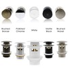 FerdY Pop-up Drain for Freestanding Bathtub, White Finish, cUPC Certification,
