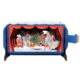 Message In A Bottle Nutcracker Soldier Pop Up Christmas Card By Alljoy Cards XMIB075