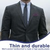 EIHI 2 Pack Pocket Square Holder Set Men's for Wedding