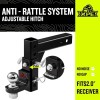 XPE Adjustable Trailer Hitch Ball Mount Fits 2" Receiver 9-1/2"