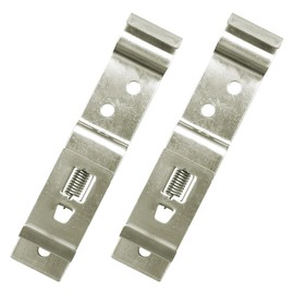 2Pcs Trailer Number Plate Clips, GLADFRESIT Stainless Steel License Plate Bracket, Spring Loaded Number Plate Clips Holders for Trailers trucks Caravans