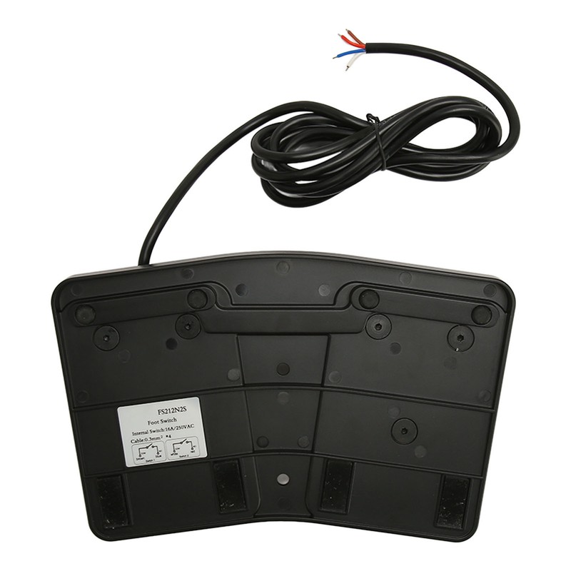 Double Foot Switch High Power Self Locking 2 Wire Foot