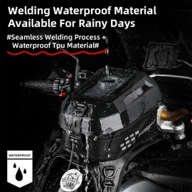 Rhinowalk Motorcycle Tank Bag and Backpack, 5.6 Liter Touchscreen Waterproof Sports Backpack for Motorcycle Riding, Hiking, Cycling, Camping - Expandable MOLLE System