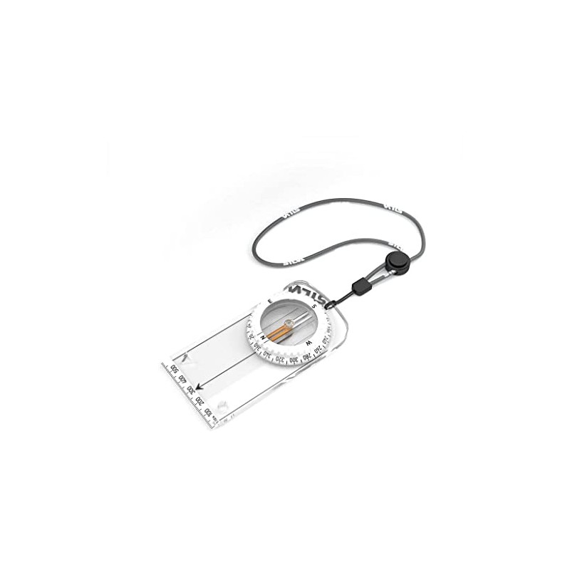 Silva Spike Jet Classic Compass, Adult Unisex, Transparent