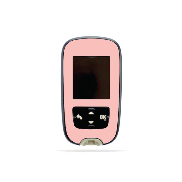 MightySkins Skin Compatible with Accu-Chek Guide - Solid Blush |