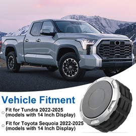 Power Volume Knob Replacement, Radio Control Knob Replacement Fit for 2022-2025 Toyota Tundra & Sequoia with 14 Inch Display