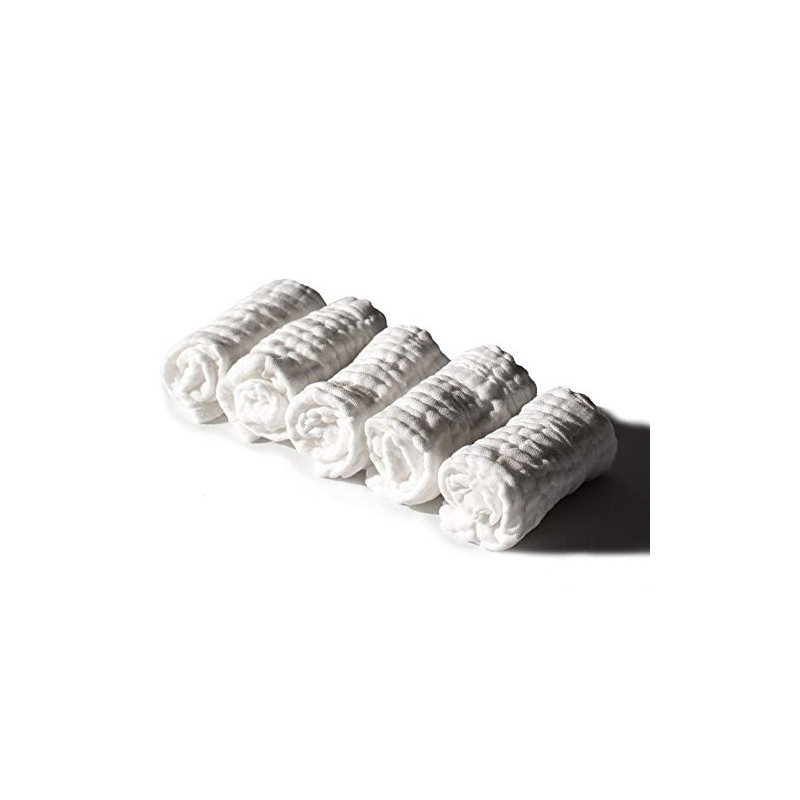 Toalla Facial 100% Algodón Paquete de 5 Piezas