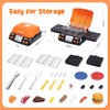 CUTE STONE Cooking Toy BBQ Set, 2 Layers Kids Grill