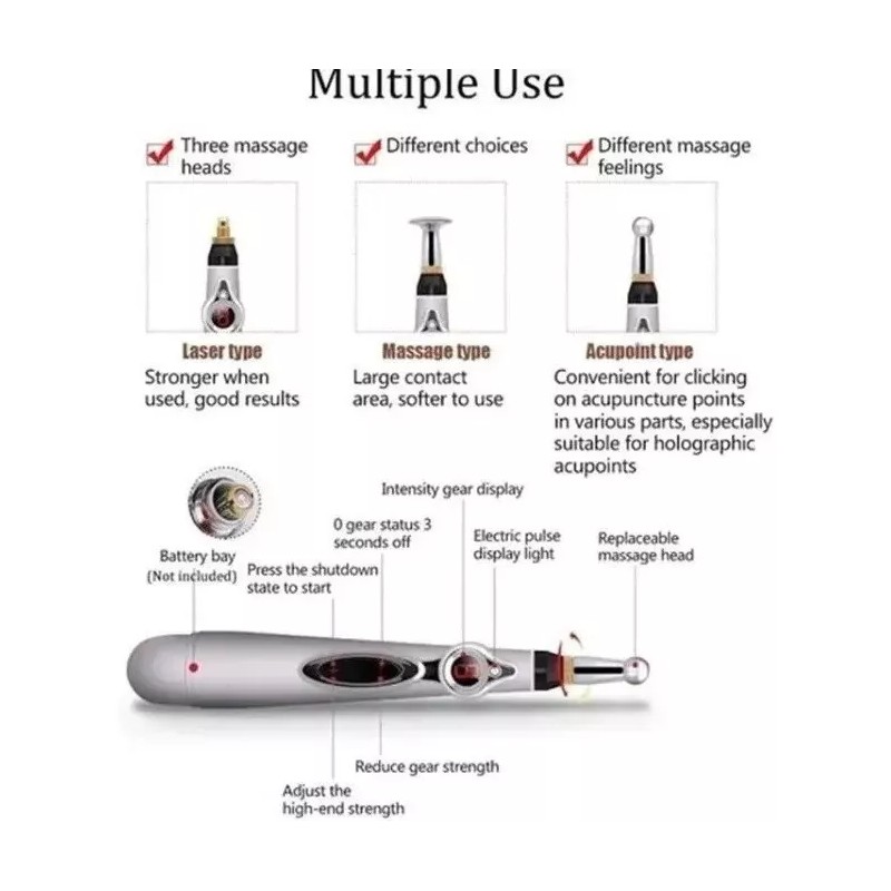 MIPLUMCOR Masejeador Corporal Pluma Electricaestimula Y Relaja Musculo