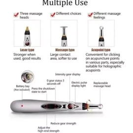 MIPLUMCOR Masejeador Corporal Pluma Electricaestimula Y Relaja Musculo