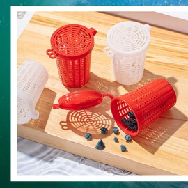 PRATYAHARA 20 Stück Angelköderkäfig, Falle, Fischköder, Futterkorb, Kunststoffködereimer für Langusten, Regenwürmer, Krabben, Karpfen