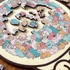 Cat Shape Wooden Puzzle, Cat Outline Frame with Acrylic Cover,