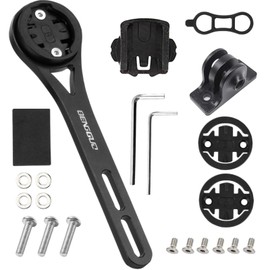 Wenbones Integrated Bicycle Computer Mount Aluminium Alloy Bicycle Mount Out Front for Wahoo, Garmin, Bryton, GIT, Mounts for Action Cameras and Light