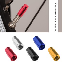 VGOL 10PCS Bicycle Presta Valve Caps Bike Tire Presta Valve Stem Covers Aluminum Alloy Tyre Dust Caps for Mountain Bikes Road Bikes Folding Bikes 5 Colours