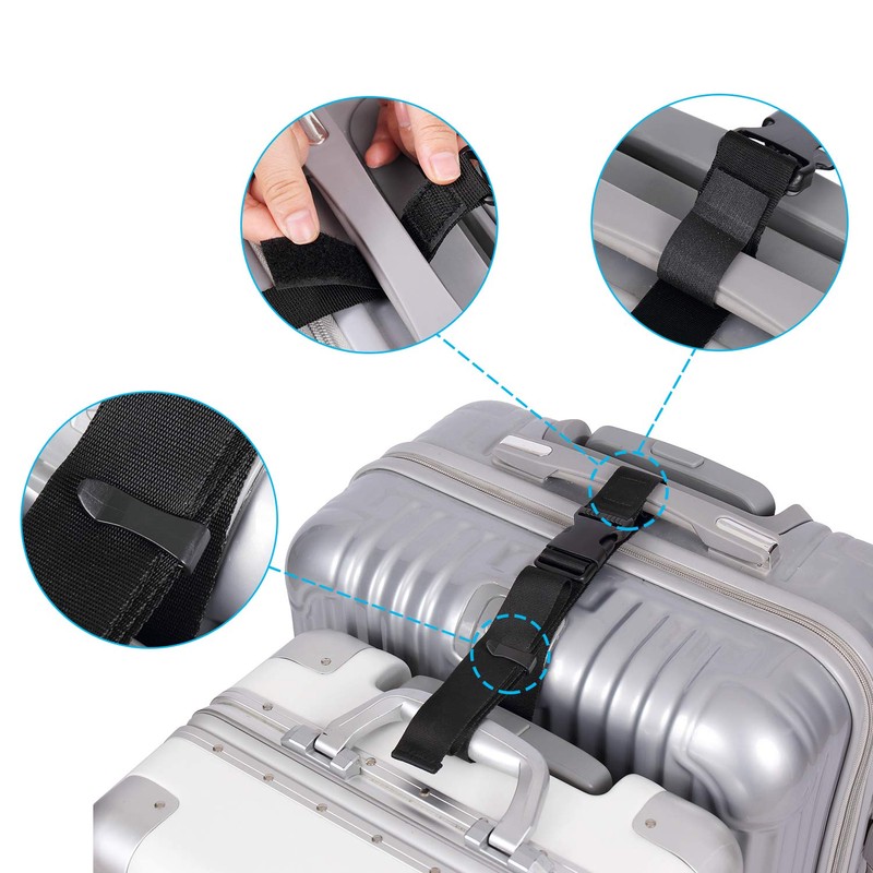Vigorport Luggage Connector, Straps for Suitcase, Add A Bag Adjustable