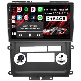 Inefala 2+64G Radio for Nissan Frontier Xterra 2009-2012 CarPlay Car Stereo Android 15 Touchscreen 9" Android Auto Backup Camera GPS EQ 28UI