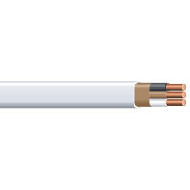 Southwire Romex Brand Simpull Solid Indoor 14/2 W/G NMB Cable 25ft coil - SW# 28827421