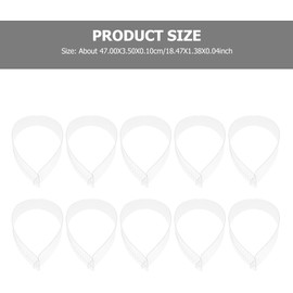 50 Varillas para Camisa de Pvc Soporte para Cuello Ajustable Tiras Duraderas para Fijar Cuellos de Camisa y Arreglar Fácilmente