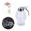 Nikou 200ml Acrylic Honey Dispenser, No Drip Syrup Dispenser Transparent