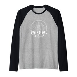 DALLAS | Ewing Oil Company Classic 80's TV Raglan Baseball Tee