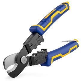 haisstronica 4-in-1 Cable Cutters, 7-Inch Cable Cutter for Cutting, Stripping, Peeling & Breaking Cables up to 11mm, Ideal for Copper & Aluminum Wires