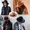 LADYBRO Fedora Hats for Women 100% Wool DIY Band Belt