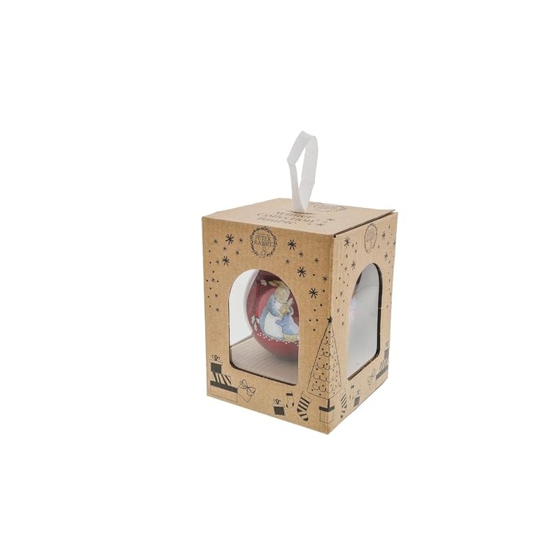 Beatrix Potter Mrs Rabbit & Peter Bauble Hanging Ornament