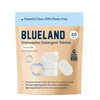 BLUELAND 100% Plastic-Free Dishwasher Detergent Tablets, 60 Count, Free &