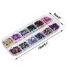 Glitter Sequins Set, Assorted Round Thin Shiny Foil Flakes Art