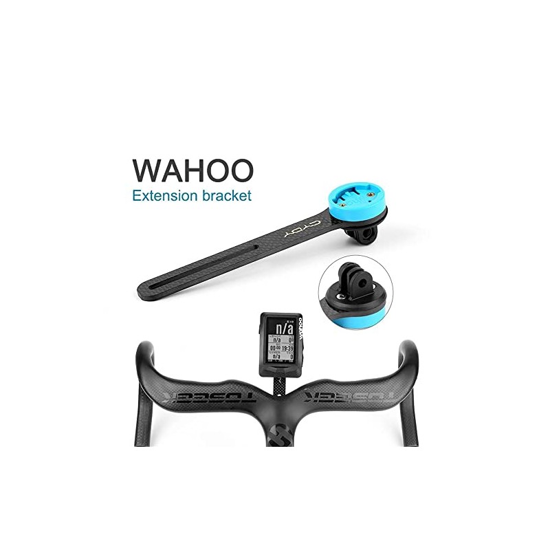 Palumma Bike Computer Mount, Carbon Fiber Bike Handlebar Mount Extension